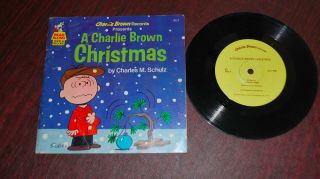 Vintage A Charlie Brown Christmas By Charles Schulz Read Along Book & Record