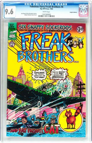 Freak Brothers 6,  Cgc 9.  6,  1st,  Underground Comix,  Haight Ashbury Pedigree