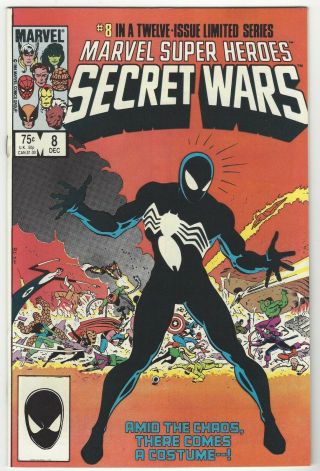 Marvel Heroes Secret Wars 8 1st Black Costime Venom Nm
