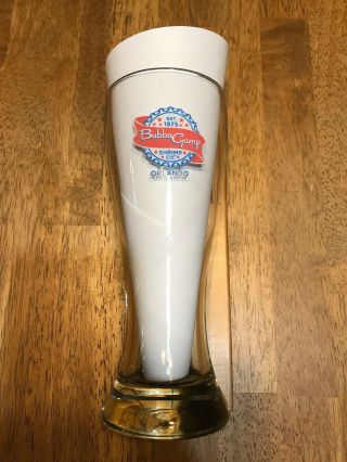Forrest Gump Inspired Bubba Gump Shrimp Co.  Orlando Beer Glass 8.  5 Tall Pilsner