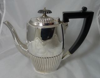 Edwardian Batchelors Silver Coffee Pot J H Potter Sheffield 1902 453g A602017