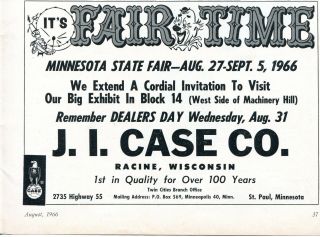 1966 Dealer Print Ad Of Ji Case Tractor Co It 