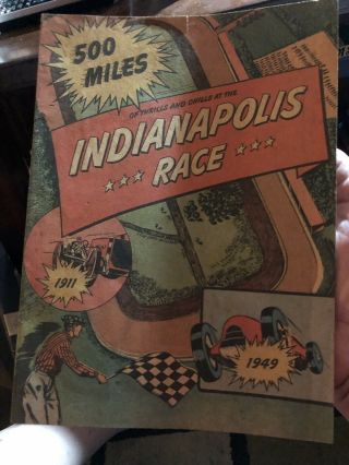 500 Indianapolis Race (1950) Is A Promotional Giveaway Comic Book