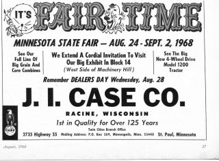 1968 Dealer Print Ad Of Ji Case Tractor Co It 