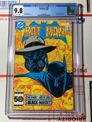 Batman 386 Cgc 9.  8 (dc Comics 1985) First Appearance Of Black Mask