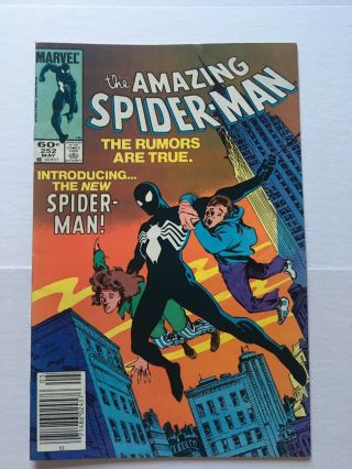 The Spider - Man 252 1st Appearance Black Costume Newsstand Venom