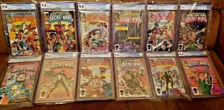 Marvels Secret Wars 1 - 12 Complete Series SW 8 9.  6 Avengers Hulk CGC 9.  4 - 9.  6 2