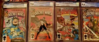 Marvels Secret Wars 1 - 12 Complete Series SW 8 9.  6 Avengers Hulk CGC 9.  4 - 9.  6 7