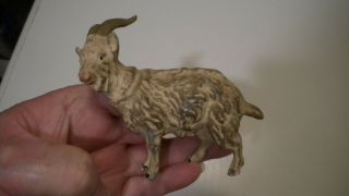 Vintage Germany Metal Goat Figure Figurine Marked Germany
