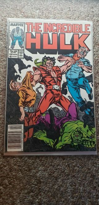 Incredible Hulk 330 Marvel Copper Age 1st Mcfarlane Art Newsstand Nm