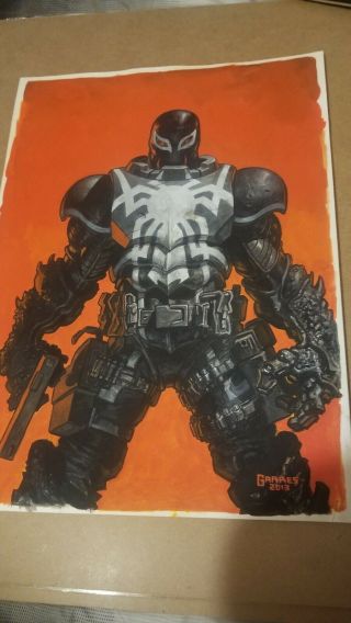Comic Art Venom Cover Rafa Garres Spiderman Jim Lee Cgc Mcfarlane