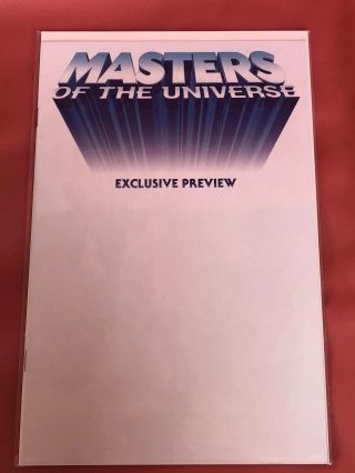 White Previe Book 1 " Masters Of The Universe " Nm