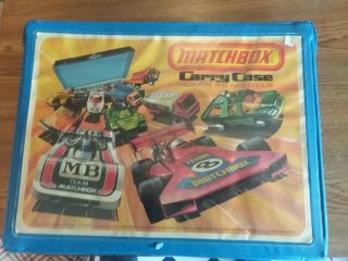 Vtg 1976 Matchbox Carry Case With 48 Cars Including Vehicles From Lesney