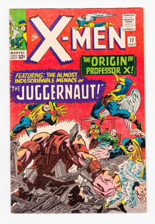 Marvel Comics X - Men Volume 1 12 1965 Fn/vf 7.  0 Professor X Origin Li - 02