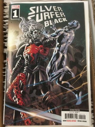 Silver Surfer Black 1 Deodato 2nd Print Variant Cover Comic Book