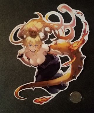 Bowsette Sticker Large Mario Bros Decal