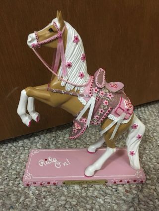 Cowgirl Cadillac Horse Figurine The Trail Of Painted Ponies By Enesco 4020476