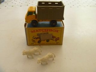Vintage Lesney Matchbox Boxed Cattle Truck