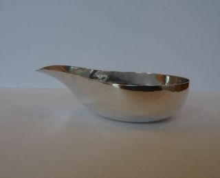 GOOD QUALITY GEORGE III,  ENGLISH STERLING SILVER PAP BOAT,  c1762 2