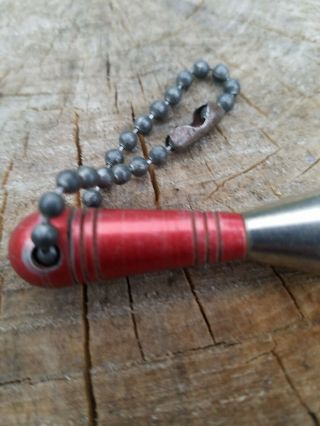 Vintage Bowling Pin Bullet Style Metal Bottle Opener Keychain Rat Rod Key FOB 2