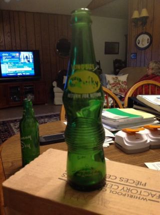 Quiky Lemon Lime Soda Bottle Nesbitts Cedar Rapids Iowa Ia Advertising.
