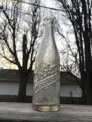 Grand Island,  Nebraska 1940’s Dr.  Pepper Embossed Soda Bottle