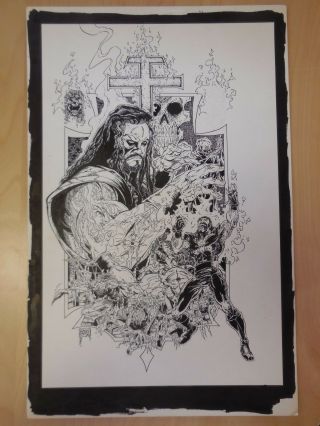 Undertaker Wwf Comic Cover Art Page