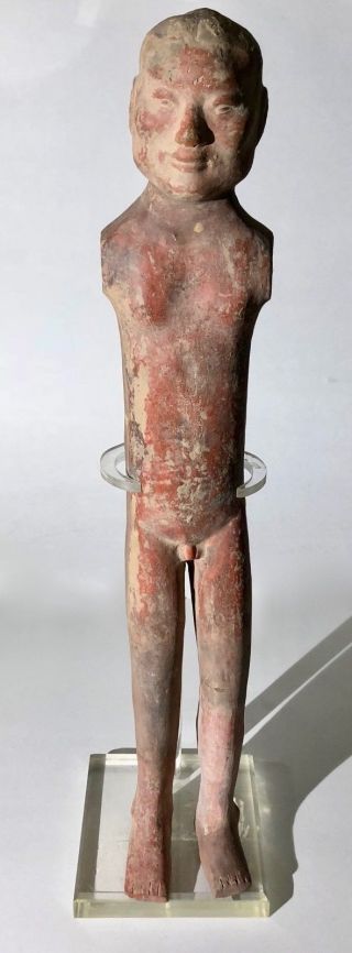 Chinese Han Dynasty Pottery “stickman” Ca.  B.  C.  206 - A.  D.  220