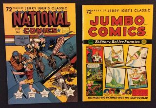 National Comics 1 Jumbo Comics 1 Jerry Iger Golden Age Reprints Sheena Merlin