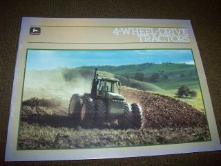 1985 John Deere 4 - Wheel Drive Tractor Advertising Brochure 8450 8650 8850