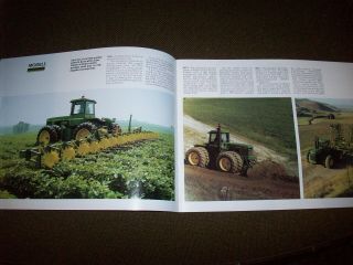 1985 John Deere 4 - Wheel Drive Tractor Advertising Brochure 8450 8650 8850 3
