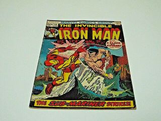Vintage Iron Man 54 Jan/73 1st Moondragon / Sub - Mariner