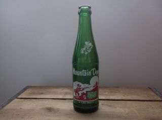Vintage 8 Oz.  Mountain Dew Acl Hillbilly Soda Bottle