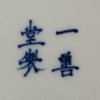 Chinese Porcelain Charger Yi Shan Tang Zhi Famille Verte Blue & White 38cm 11