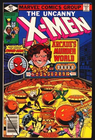 Marvel Comics The Uncanny X - Men 123 Arcade Vfn - 7.  5