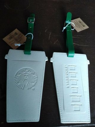 Starbucks 2019 Leather Luggage Tag Collectible Limited Edition (1ea. )