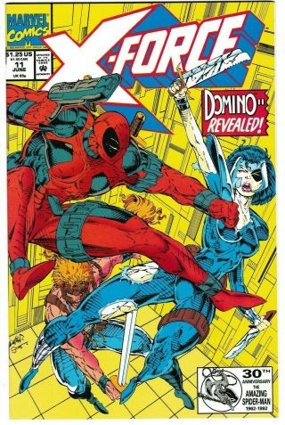 X - Force 11 (jun 1992 Marvel) Deadpool 2 1st Appearance Of Domino Vf