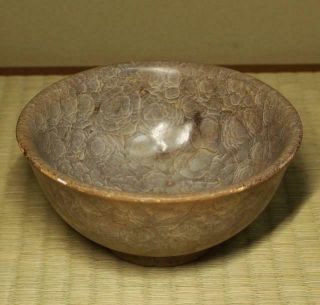 Chinese Song Dynasty Ge Kiln Bowl 宋代哥窯米色氷裂青磁 / W 15.  4× H 7.  5[cm] Plate Dish Pot