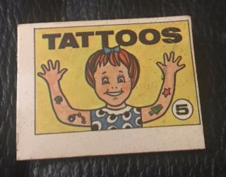 Vintage Cracker Jack Tattoo Book