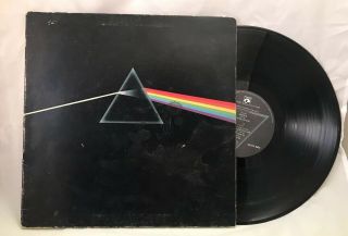 Vintage Pink Floyd Dark Side Of The Moon Lp Vinyl Record