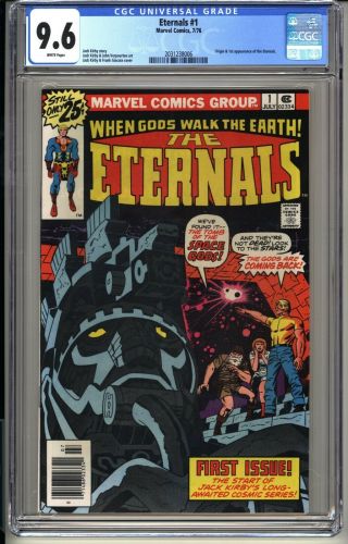 Eternals 1 Cgc 9.  6 Wp Nm,  Marvel Comics 7/76 Jack Kirby 1st Appearance