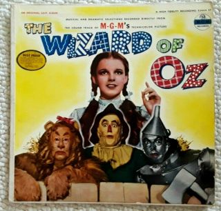 The Wizard Of Oz Cast Album Sound Track Lp Mgm E3464 St Judy Garland