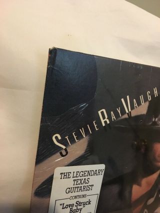 STEVIE RAY VAUGHN TEXAS FLOOD LP 1983 FIRST PRESS IN SHRINK HYPE STICKER BEAUTY 2