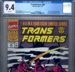 Primo: Transformers 80 Nm 9.  4 Cgc Htf Last Issue - Deaths 1984 Marvel Comics