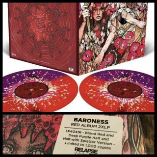 BARONESS RED 2x LP John Dyer Baizley Art Multicolor Splatter Vinyl 2