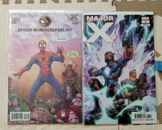 Major X 1 Whilce Portacio 1:25 Incentive Variant And Spider - Man Deadpool 47