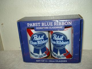Nib 2 Pabst Blue Ribbon Glasses