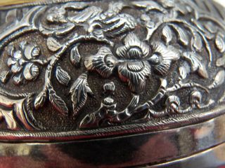 Antique Chinese Straits Betel Nut Box,  Silver Gold ca.  1800s Peranakan Malaysia 7