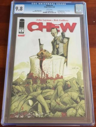 CHEW 1 CGC 9.  8 Image Comics - 1ST Appearance Of Tony Chu & Agent Mason Savoy. 12