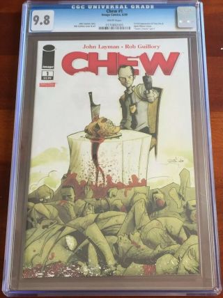Chew 1 Cgc 9.  8 Image Comics - 1st Appearance Of Tony Chu & Agent Mason Savoy.